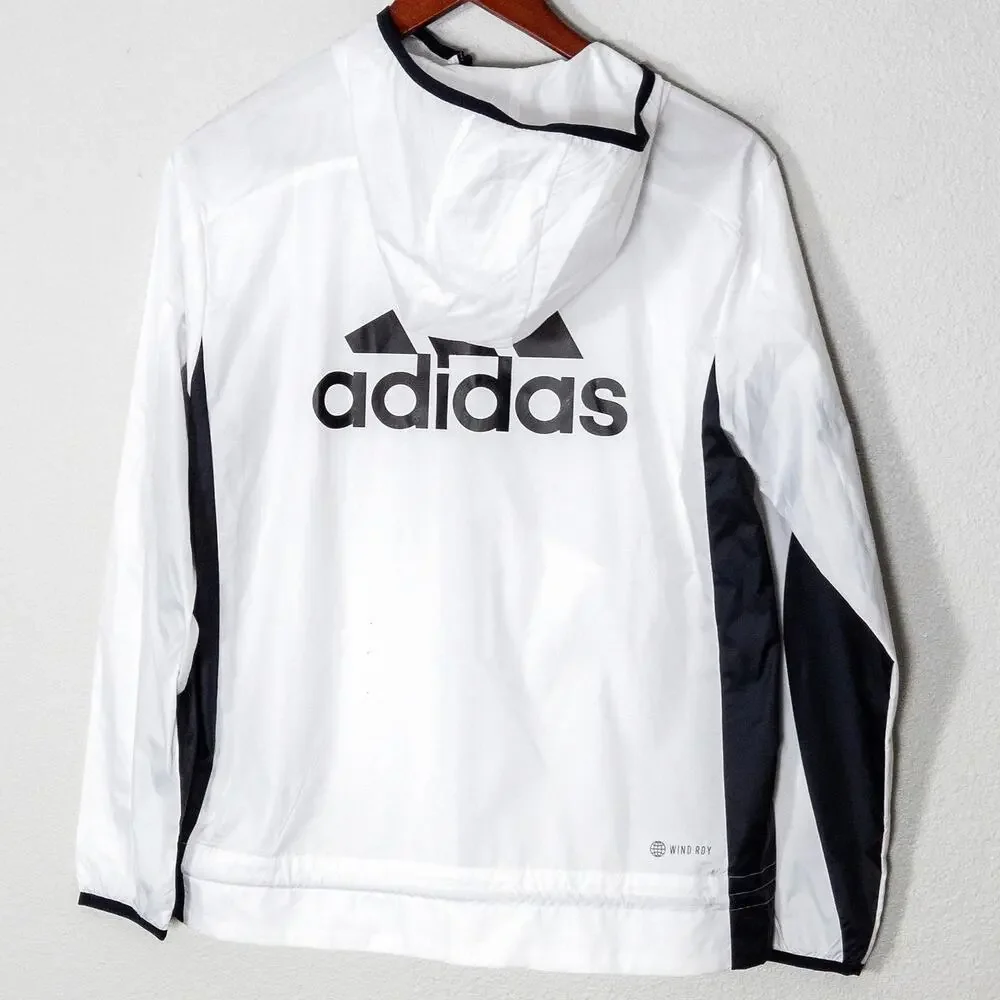 Adidas Carrera Running Jacket Women's Size Small White Sporty Streetwear - Picture 3 of 12